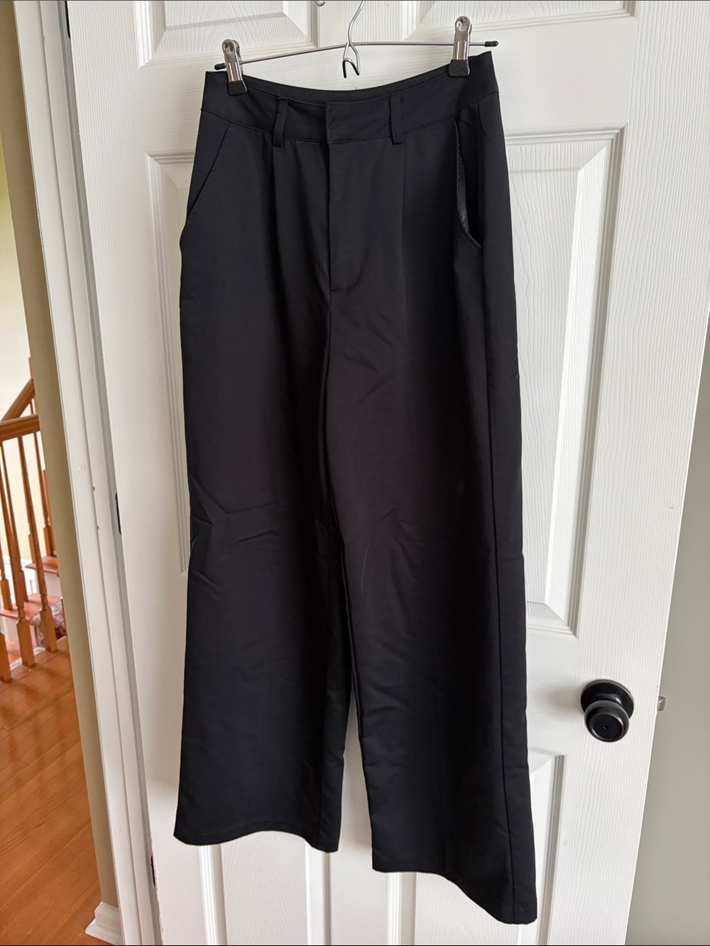 7 For All Mankind Wide-Leg Dress Pants - Black